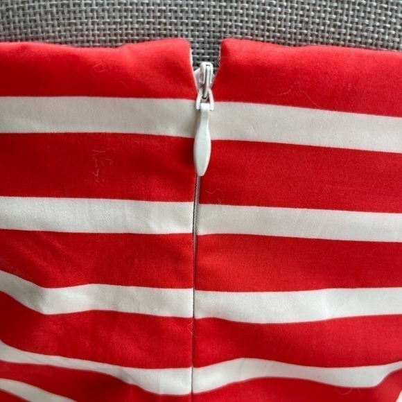 GAP Vintage 2013 Red Stripe Strapless Dress M - Picture 6 of 10